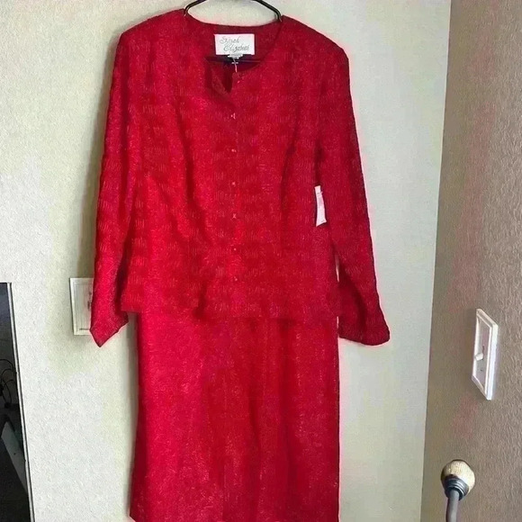 Sarah Elizabeth vintage blazer and skirt set size 10 with tags - Picture 1 of 9